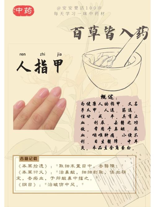 人指甲可以入药吗？有哪些疾病可以用它治疗？
