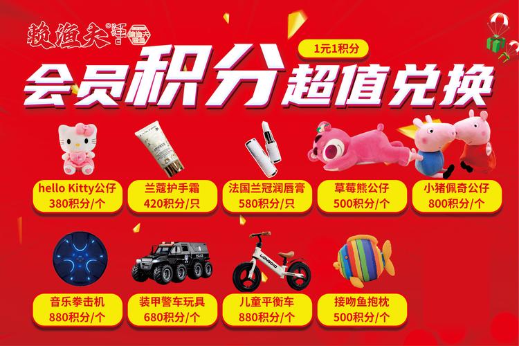 积分换礼品：海量好礼任你选，积分兑换，惊喜不断！
